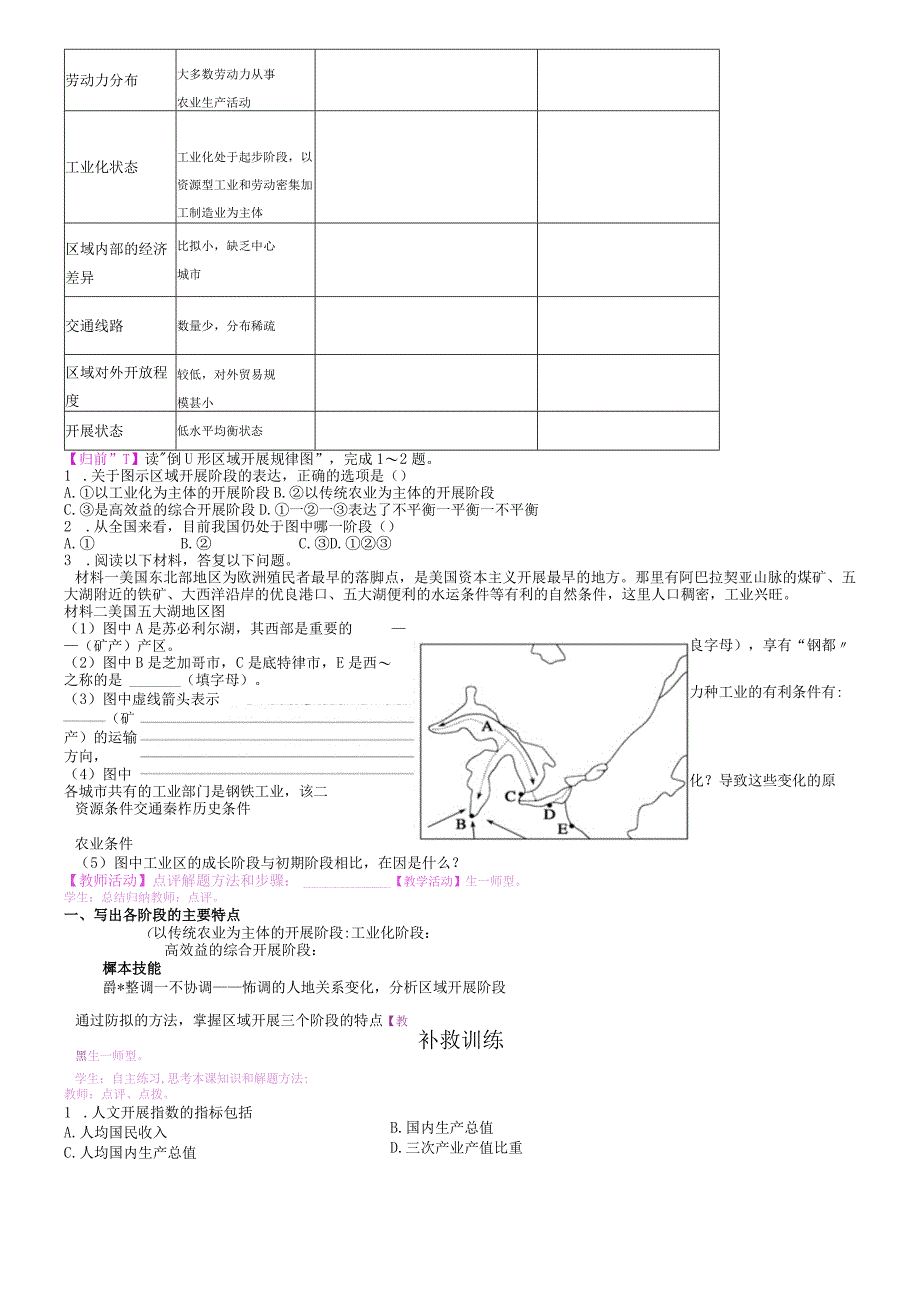 第二节 区域发展阶段 教学案.docx_第2页