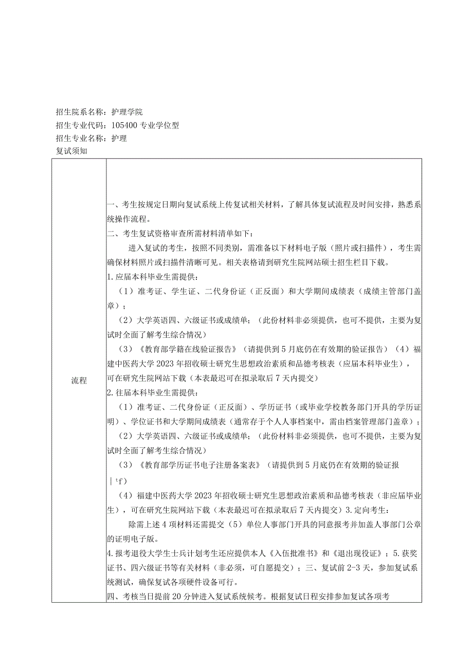 福建中医药大学2023年硕士生复试方案.docx_第3页