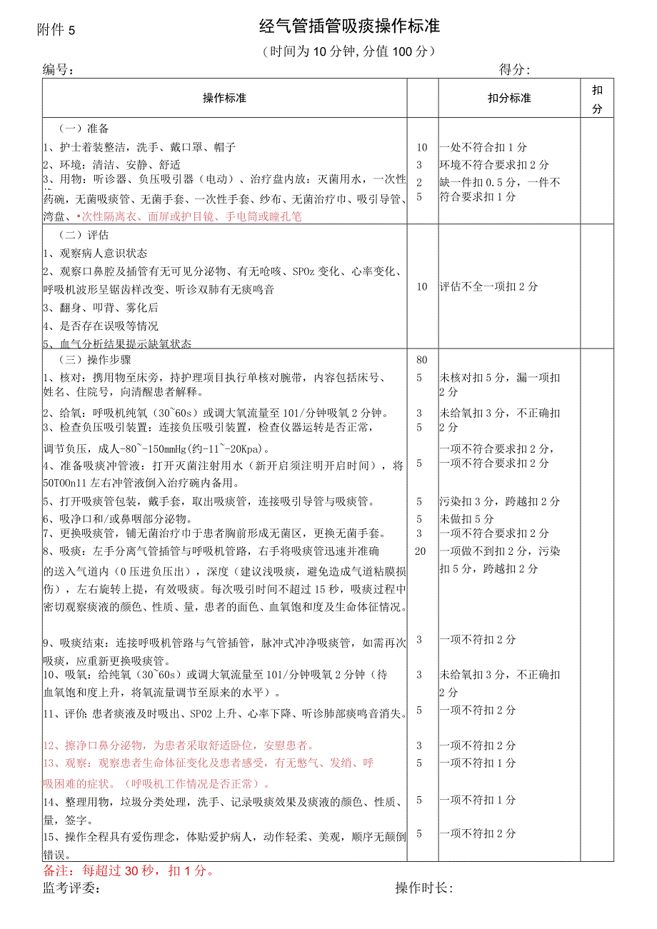 经气管插管吸痰操作标准.docx_第1页