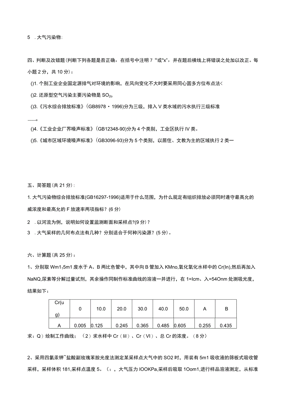 石大环境监测期末试题C卷及答案.docx_第3页