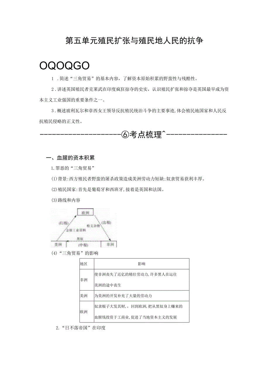 第五单元殖民扩张与殖民地人民的抗争.docx_第1页