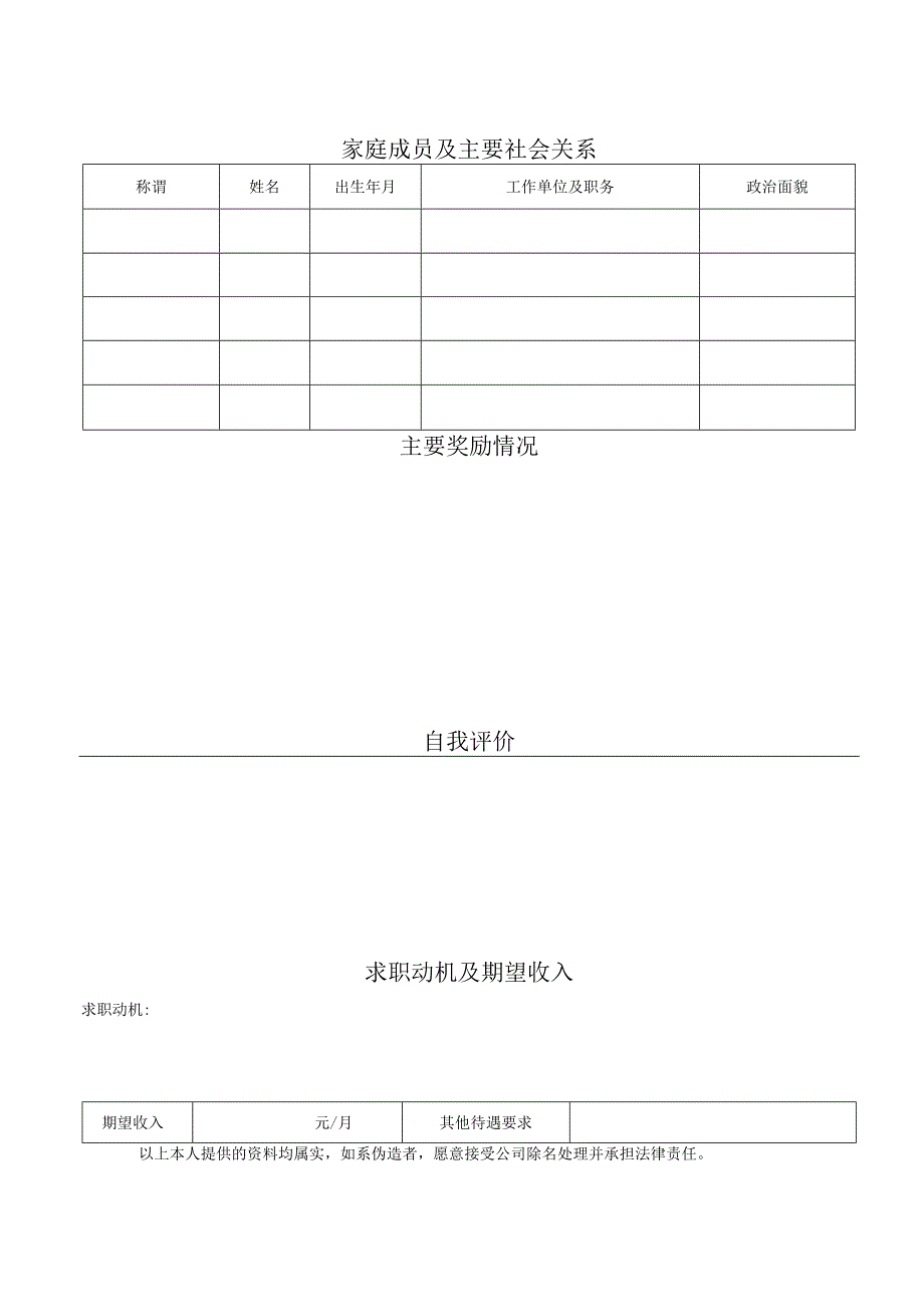 福州国有资本投资运营集团有限公司应聘表.docx_第2页