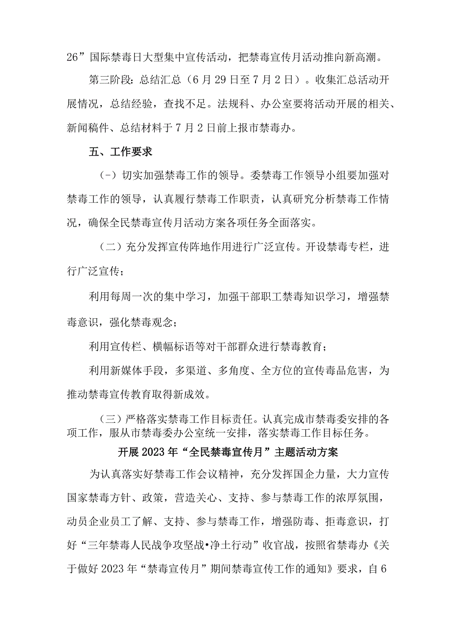 社区开展2023年全民禁毒宣传月主题活动方案 4份.docx_第3页