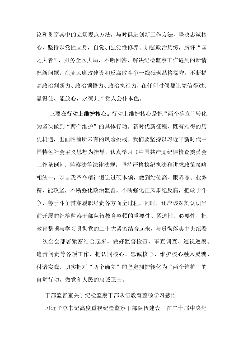 某纪检监察干部队伍教育整顿学习发言稿.docx_第3页