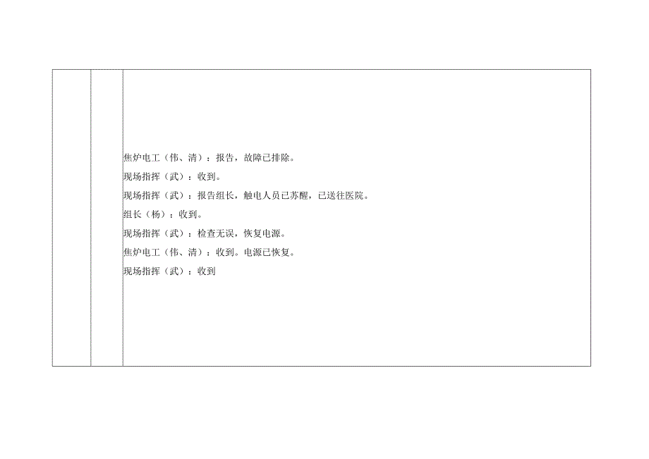 炼焦车间装煤车司机触电现场处置应急救援演练脚本.docx_第3页