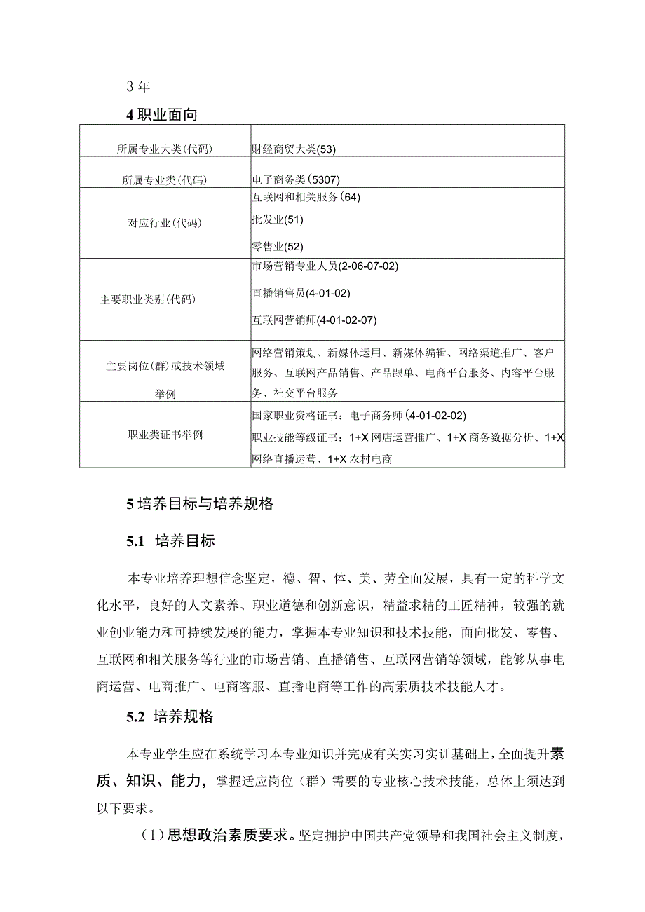 网络营销与直播电商专业2023级人才培养方案.docx_第3页