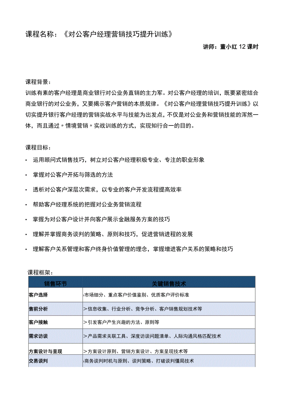 沃盟经纪—董小红《对公客户经理营销技巧提升训练》2天版.docx_第1页