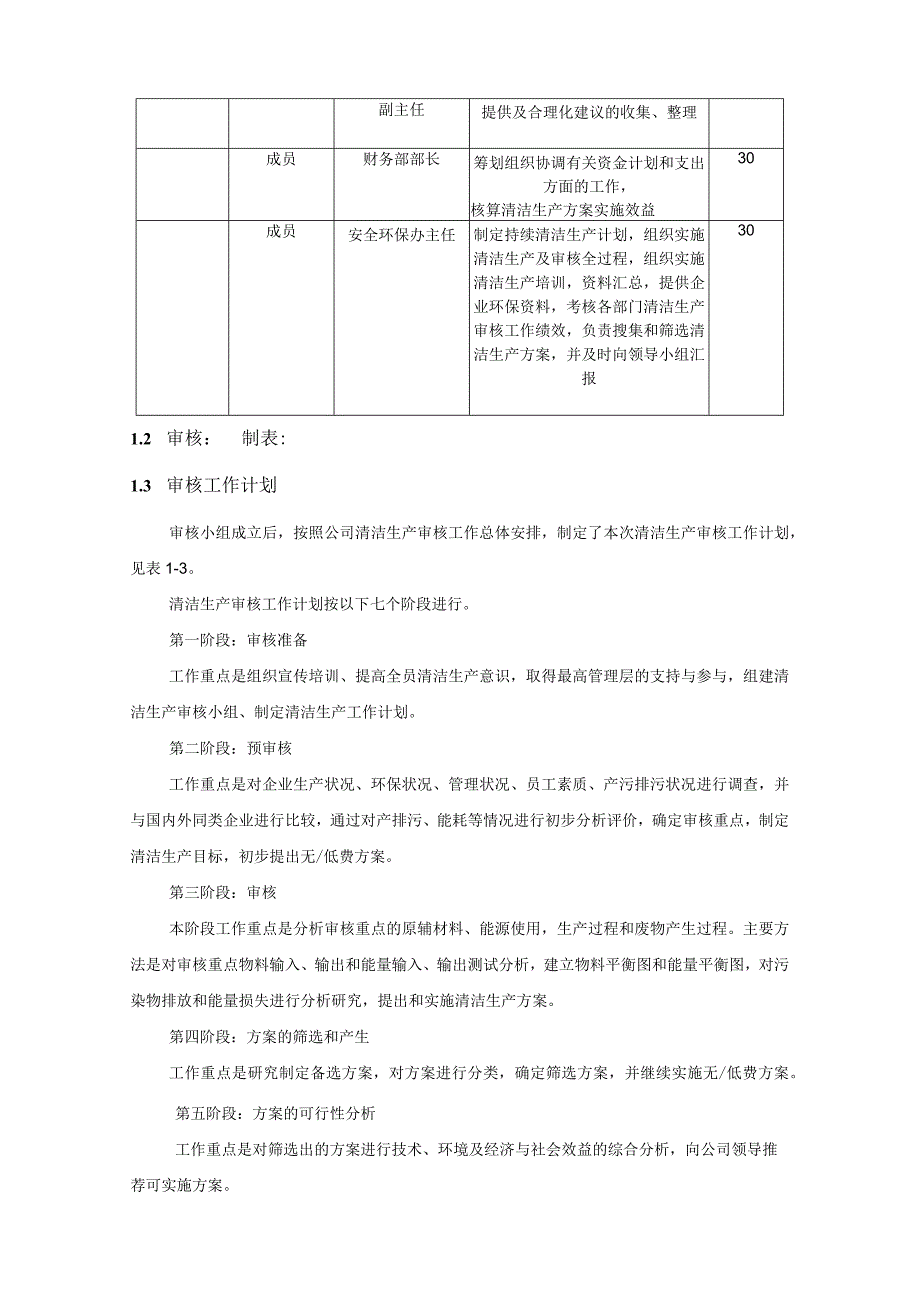 炼焦焦化厂清洁生产审核准备方案.docx_第3页