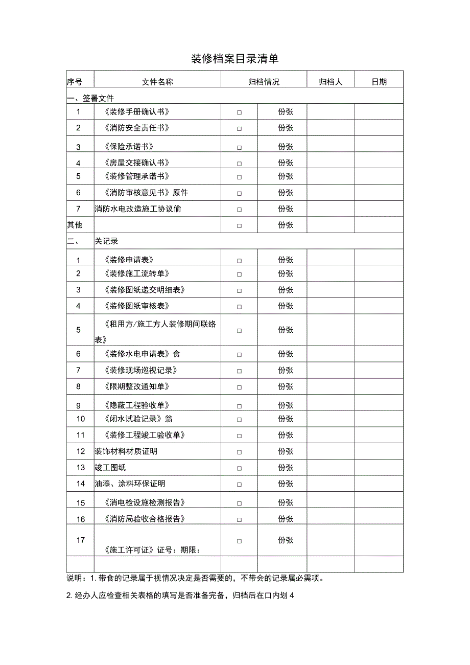装修档案目录清单.docx_第1页