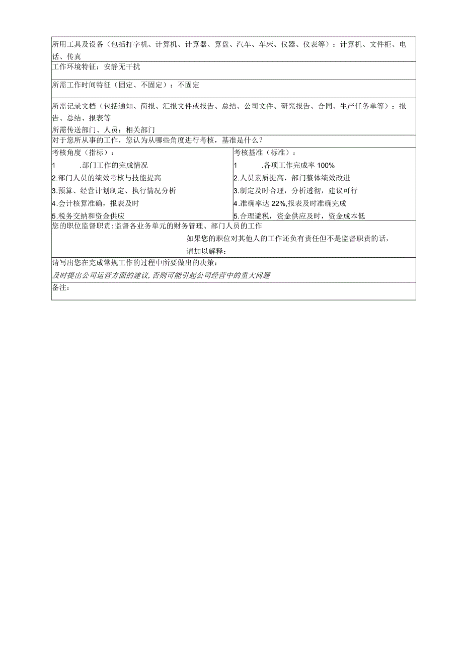 计划财务部职务说明书汇总.docx_第3页