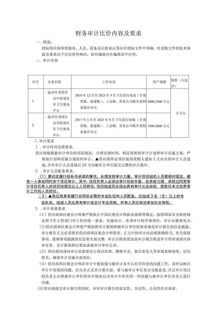 财务审计比价内容及要求.docx_第1页