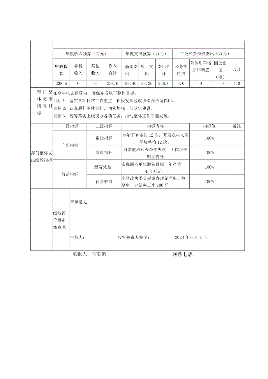 邵阳市北塔区政协部门整体支出绩效目标申报表.docx_第2页