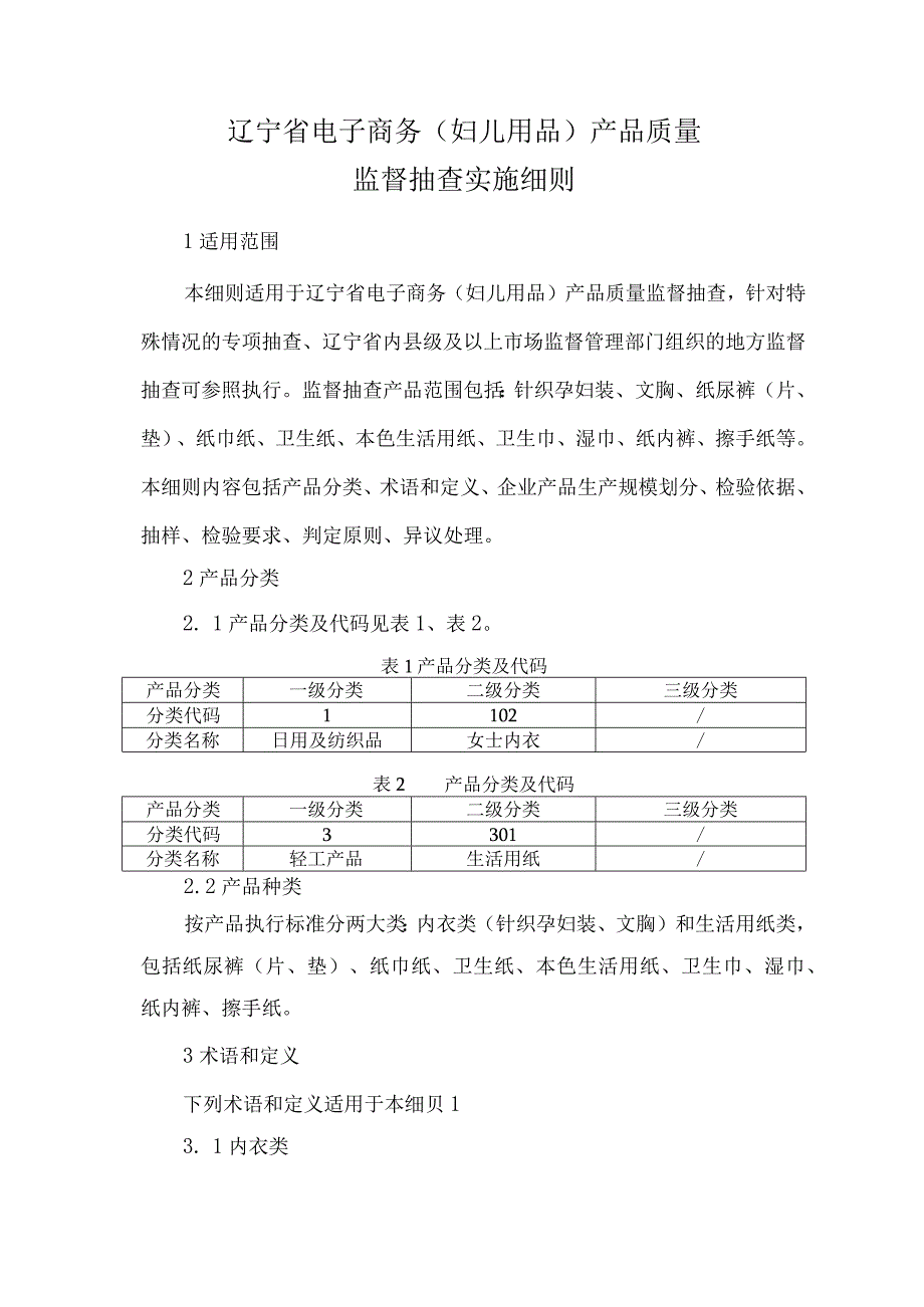 辽宁省电子商务妇儿用品产品质量监督抽查实施细则.docx_第1页