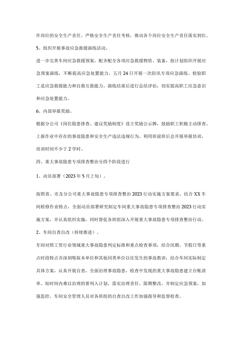 车间重大事故隐患专项排查整治行动实施方案.docx_第3页