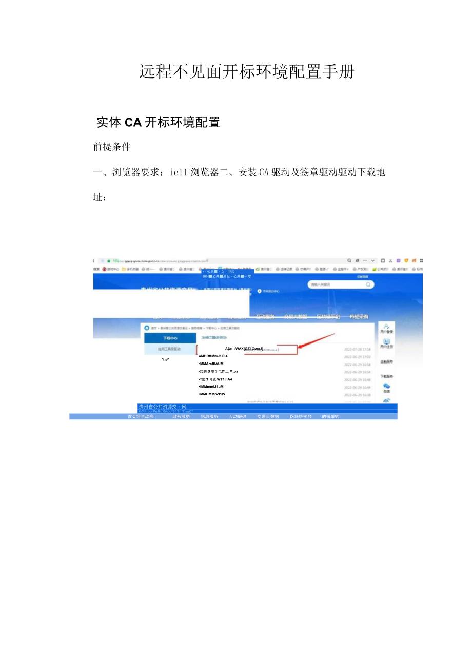远程不见面开标环境配置手册.docx_第1页