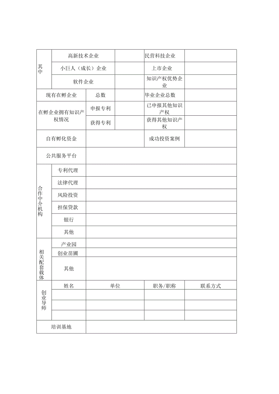 贵安新区直管区创新创业孵化平台认定申请表.docx_第3页