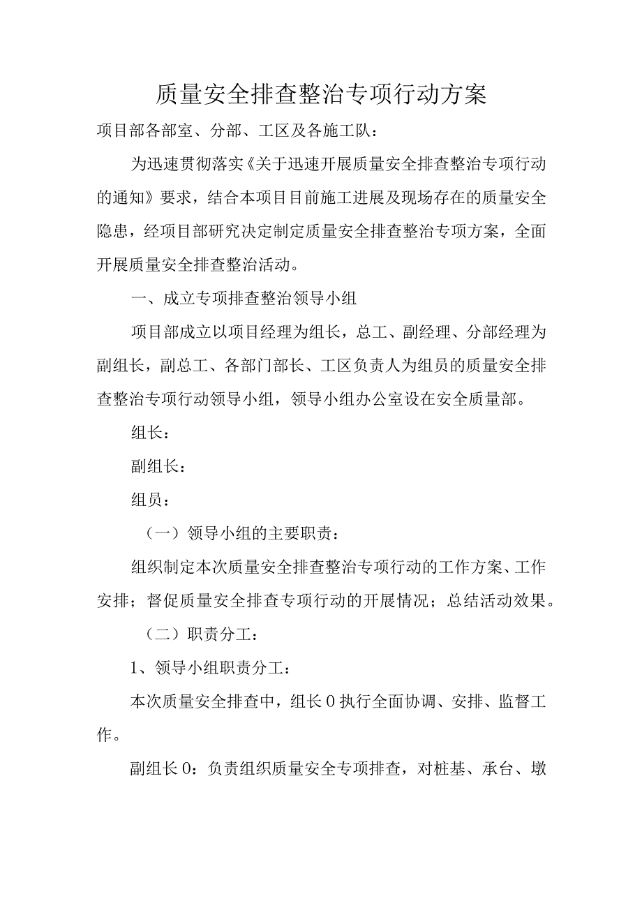 质量安全排查整治专项行动方案.docx_第1页