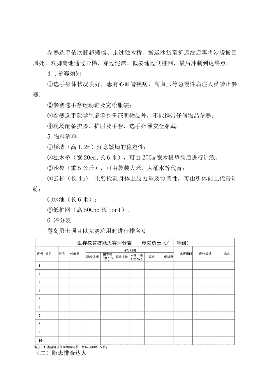 青岛市中小学生存教育技能大赛项目规程小学组.docx_第2页