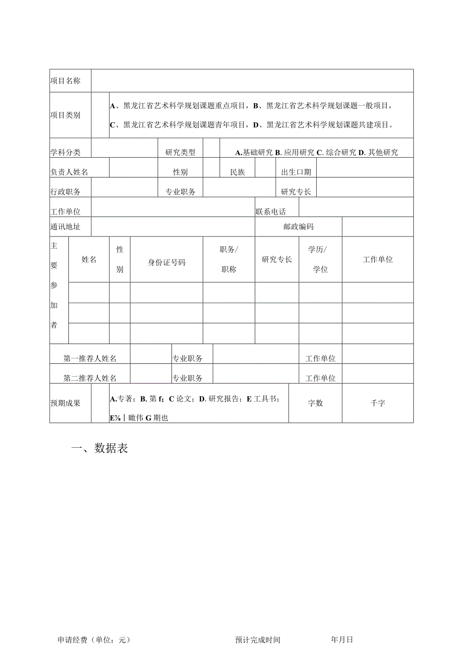 黑龙江省艺术科学规划项目申报书.docx_第2页