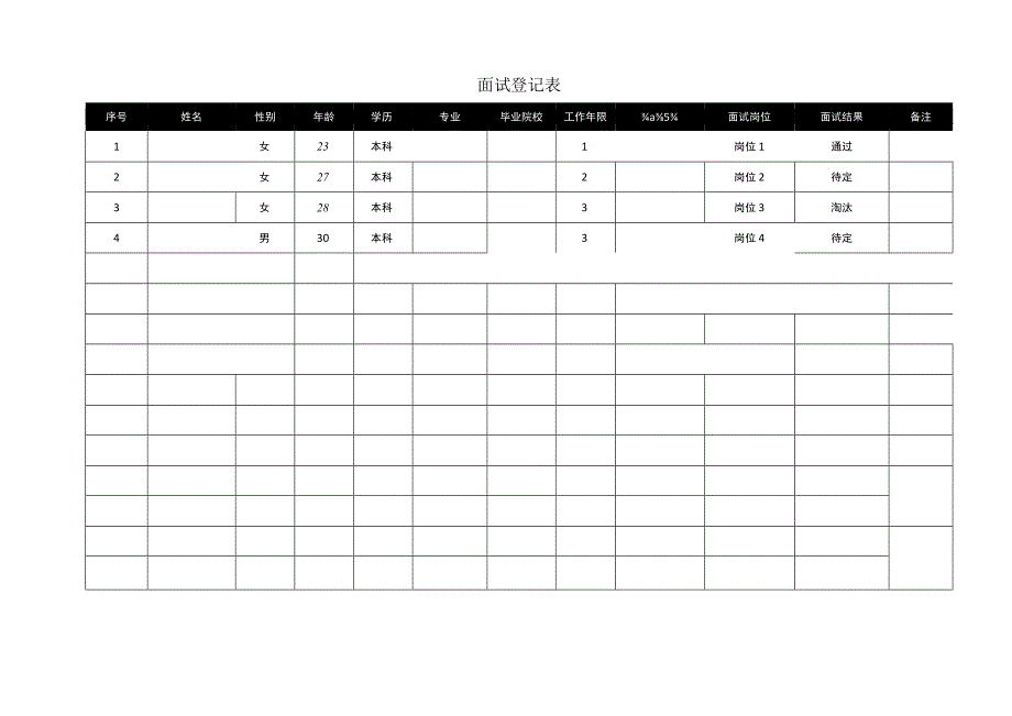 面试登记表.docx_第1页