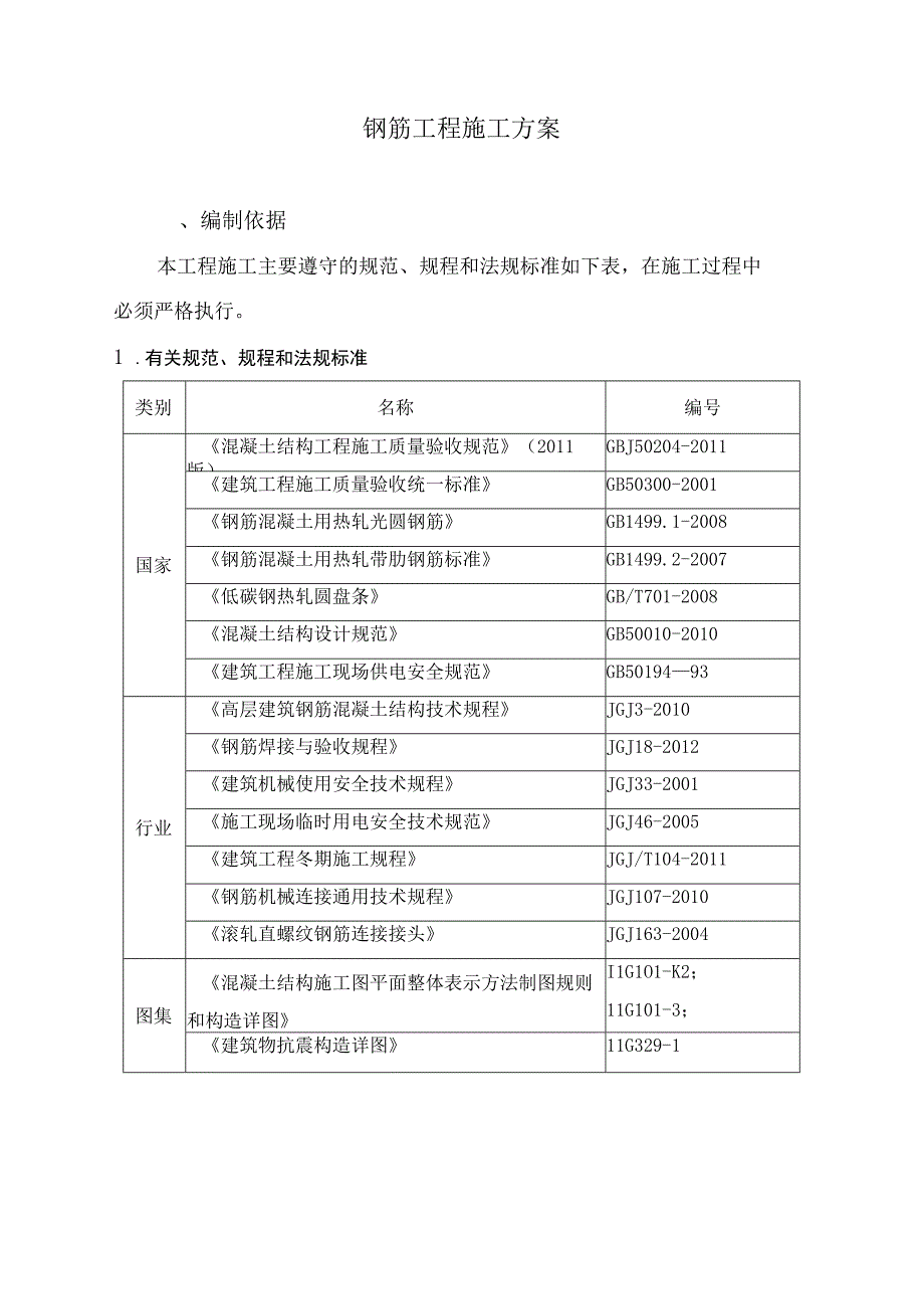 钢筋工程施工方案22.docx_第1页