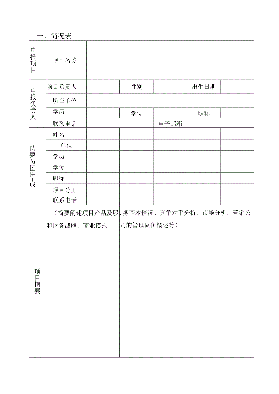 重庆文理学院创业孵化基地项目申报书教师版.docx_第3页