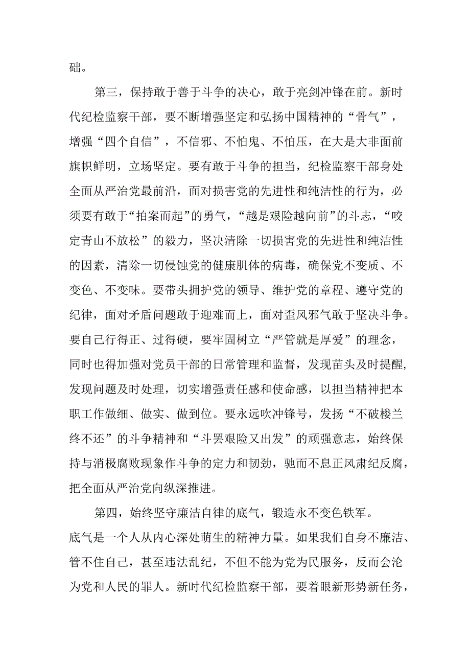 2023下半年纪检监察干部教育整顿专题学习心得体会研讨发言提纲材料12篇.docx_第3页