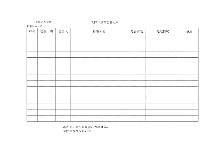 SPR110105 文件有效性检查记录10.docx_第1页