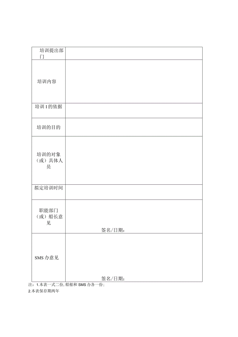 SPR060401培训需求表10.docx_第1页