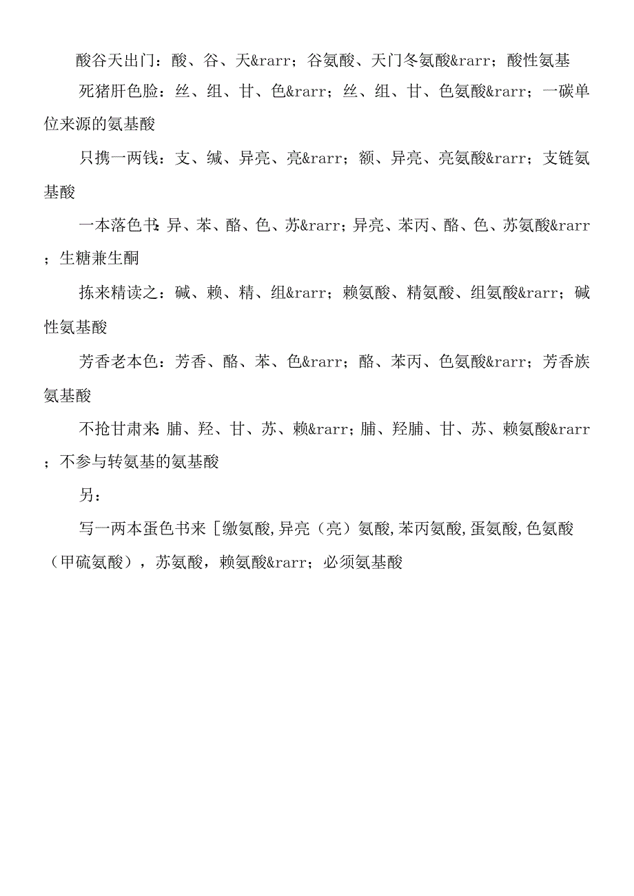 20种氨基酸分类记忆口诀.docx_第2页