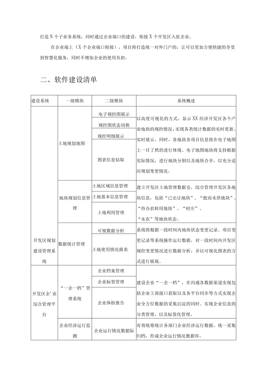 XX经济开发区土地绩效评估数字化管理平台需求说明.docx_第3页