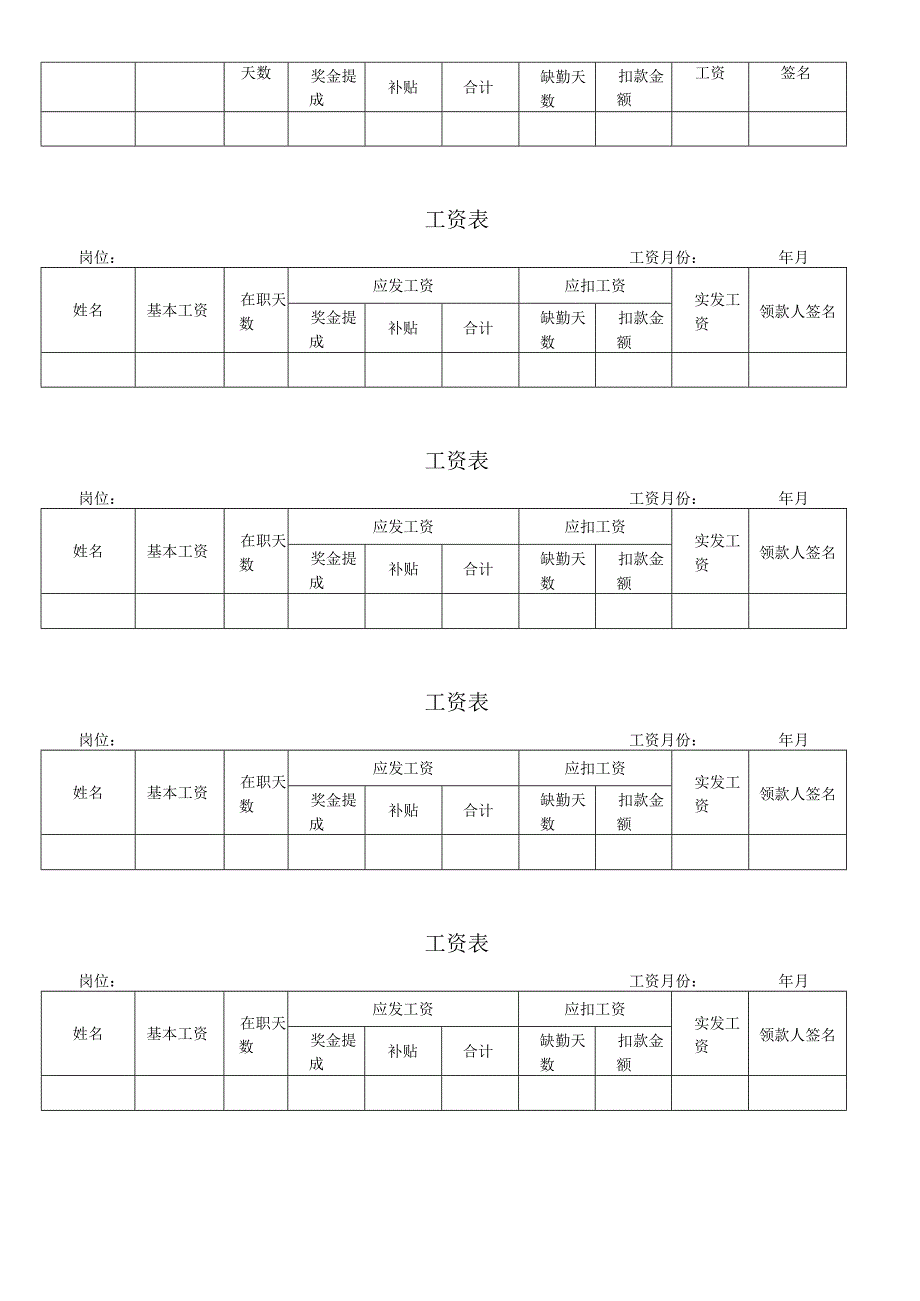 员工工资条通用模板.docx_第2页