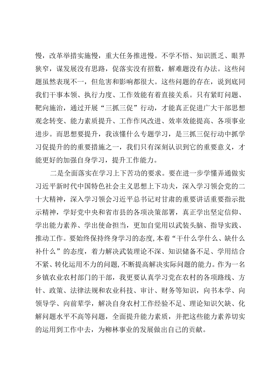 三抓三促行动思想要提升我该懂什么专题学习会研讨发言6篇.docx_第2页