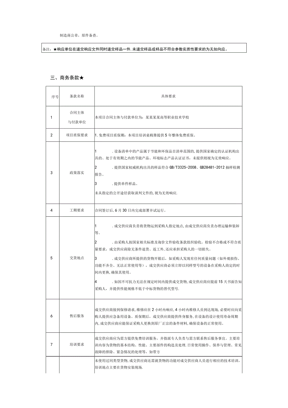 培训桌椅项目询价通知书.docx_第3页