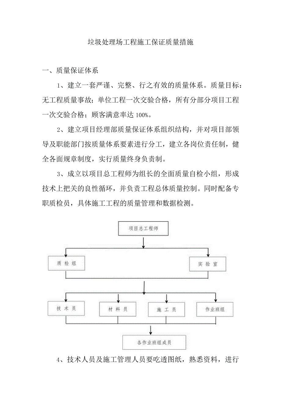 垃圾处理场工程施工保证质量措施.docx_第1页