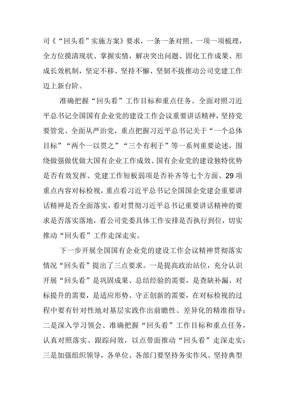 国有企业党建工作会议精神情况回头看工作部署会讲话稿.docx_第2页