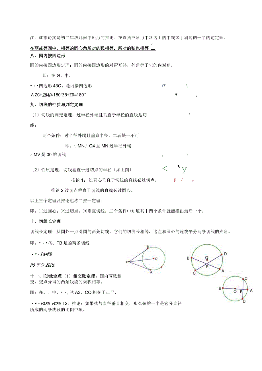 圆的知识点总结及典型例题复习.docx_第3页