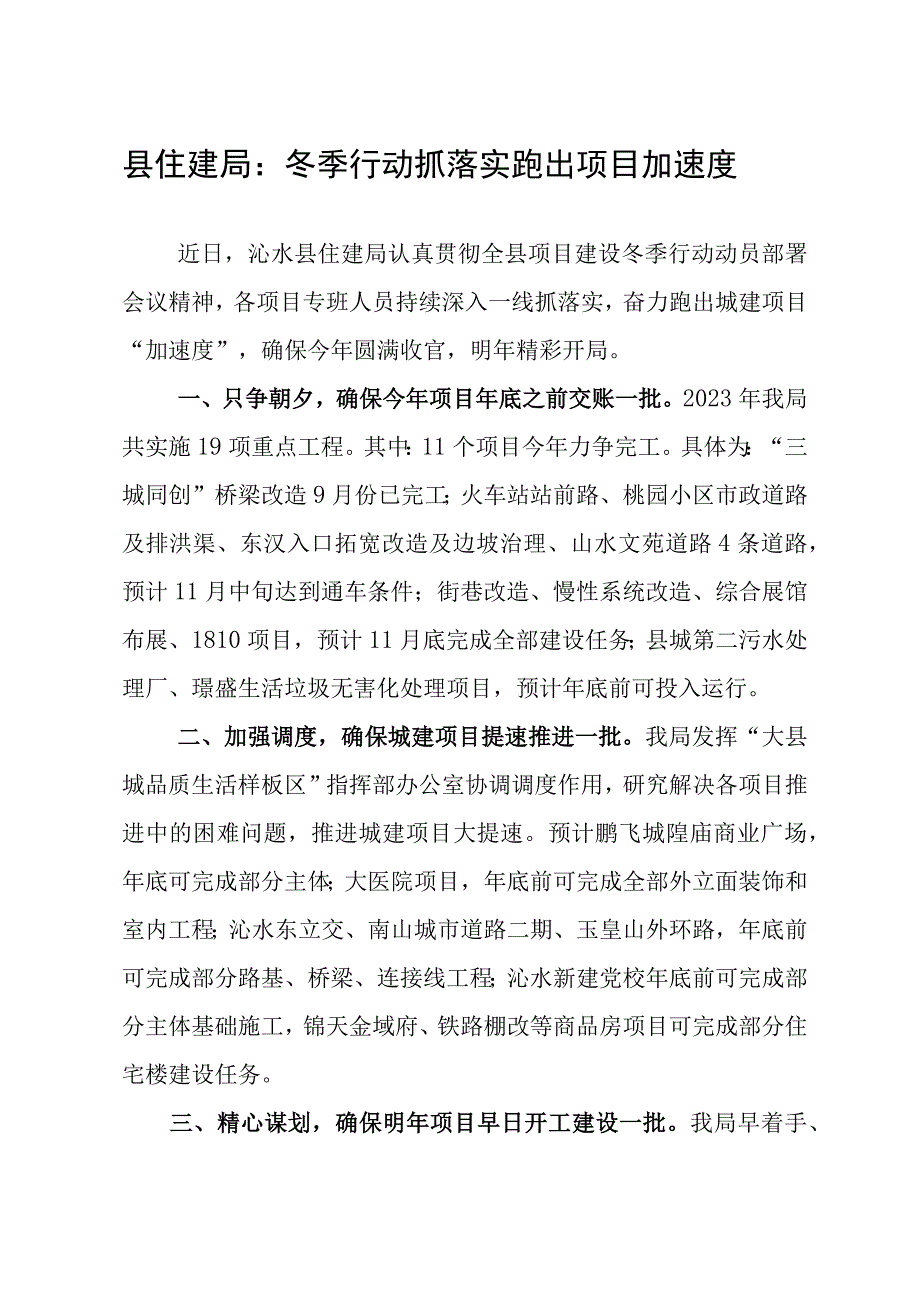 在全县项目建设冬季行动会议上的发言.docx_第1页