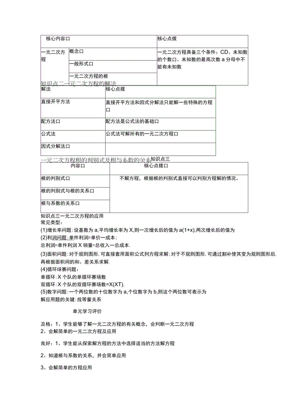 大单元教学鲁教版2023年八年级大单元教学 一元二次方程 教案2.docx_第3页