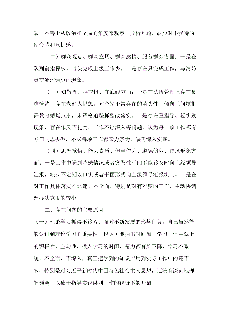 学思想强党性重实践建新功主题教育个人剖析对照检查发言材料.docx_第2页