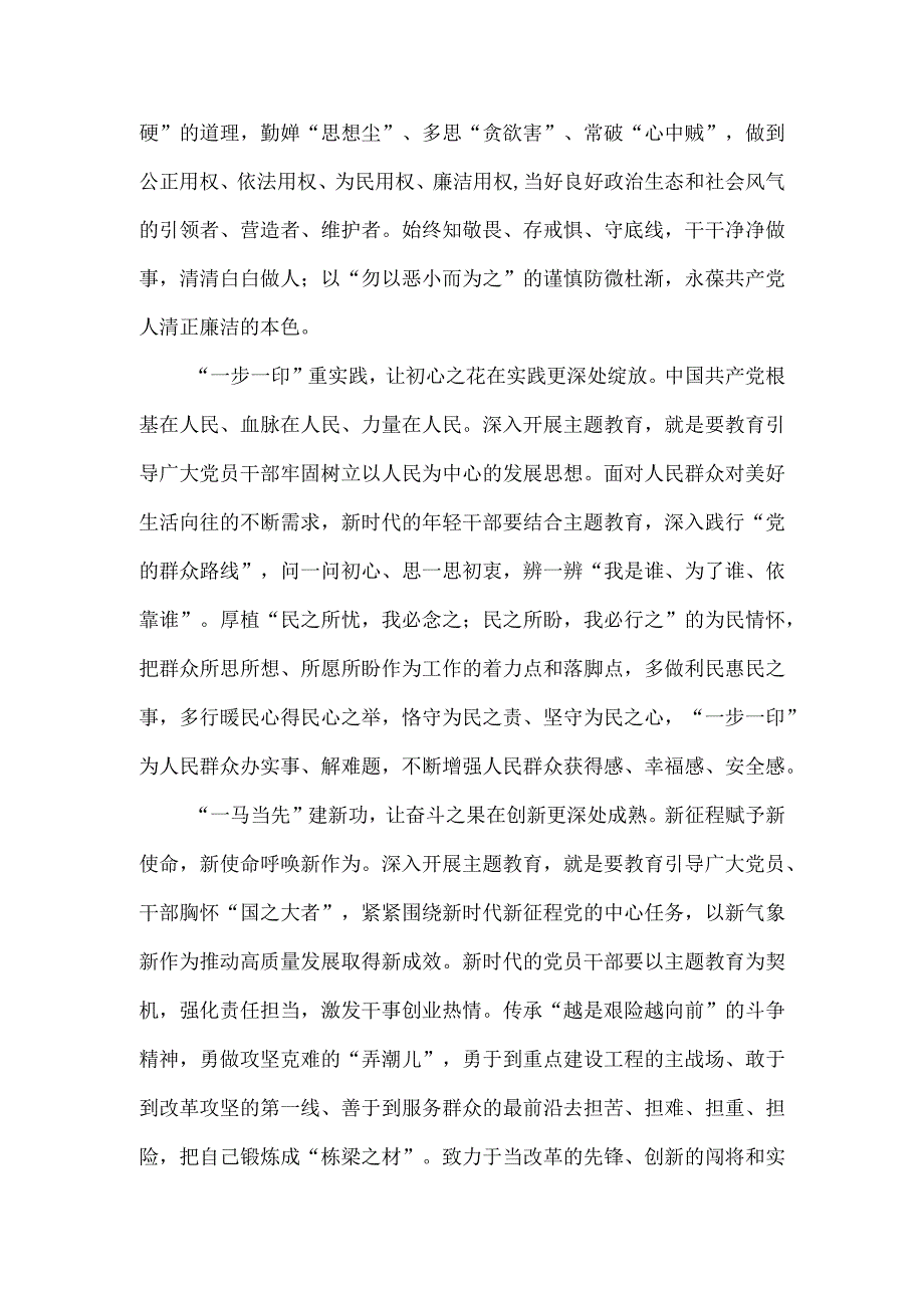 学习践行主题教育“学思想、强党性、重实践、建新功”总要求心得体会.docx_第2页