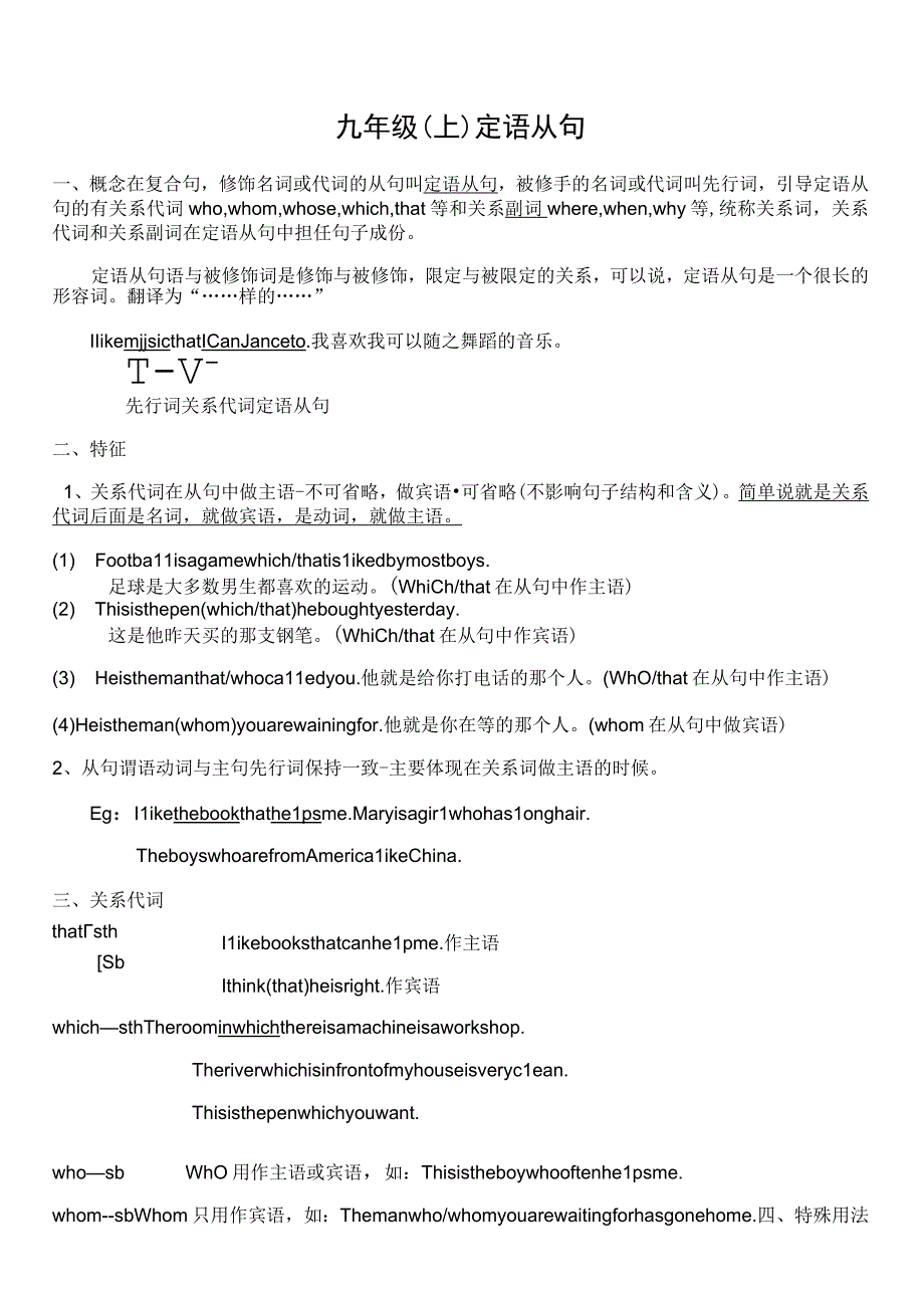 外研九年级定语从句详讲公开课.docx_第1页