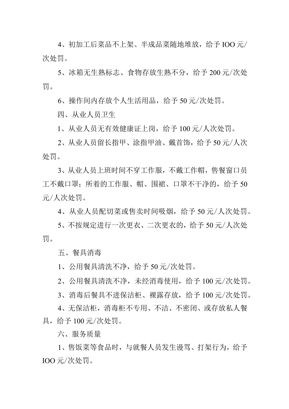 学院食堂食品卫生安全监督管理实施细则.docx_第3页