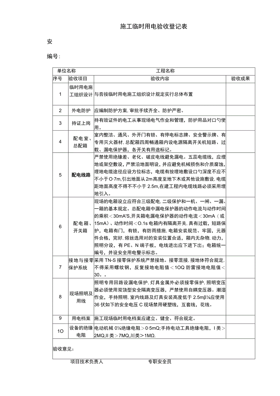 安全防护验收记录表.docx_第1页