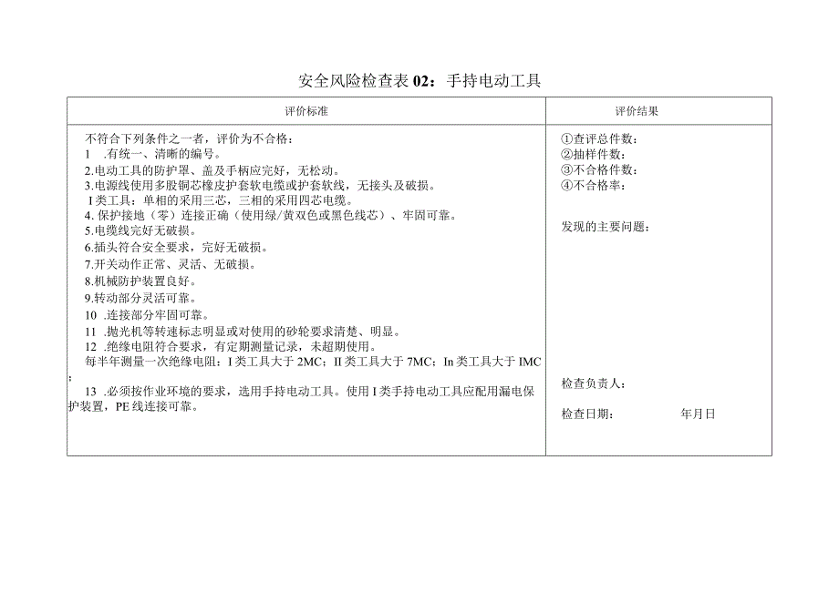 安全隐患排查表（专业性每半年至少一次).docx_第2页