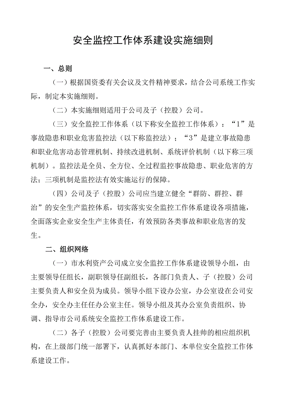 安全监控工作体系建设实施细则.docx_第1页