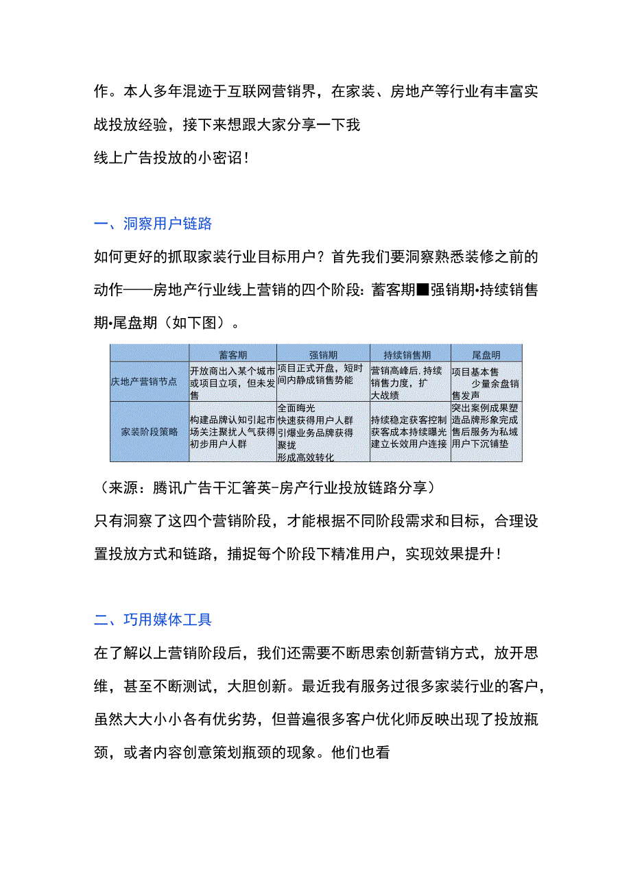 家装行业线上营销广告最新渠道方案.docx_第2页