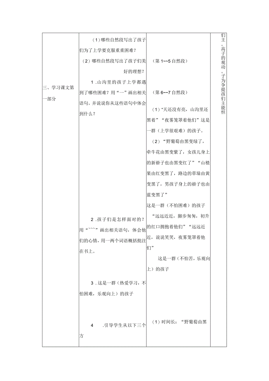 山沟里的孩子教学设计及教学反思.docx_第3页