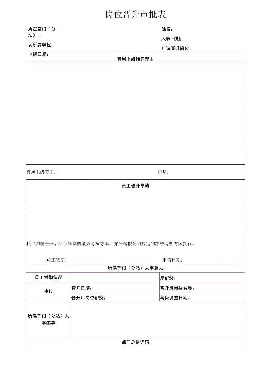 工具岗位晋升审批表.docx_第1页