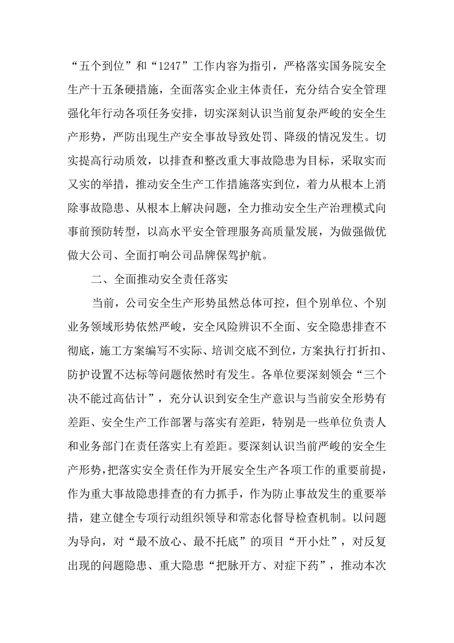 公司企业重大事故隐患专项排查整治2023行动工作方案.docx_第2页